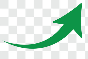 wavy curved Long arrow icon. long line arrow vector. flat style Arrow symbol. arrow on a transparent background. vector illustration. Green long arrow, curve green arrow icon vector for your apps, web