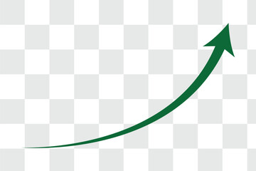 wavy curved Long arrow icon. long line arrow vector. flat style Arrow symbol. arrow on a transparent background. vector illustration. Green long arrow, curve green arrow icon vector for your apps, web