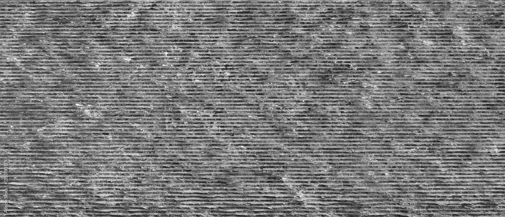 Poster dark gray stone wall with rough texture as a background for a template or banner. the wall is made o
