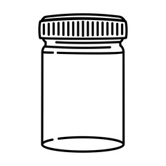 jar outline illustration. jar black line illustration
