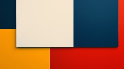 Abstract Colorful Paper Layers Design Background Template with Simple Geometric Shapes