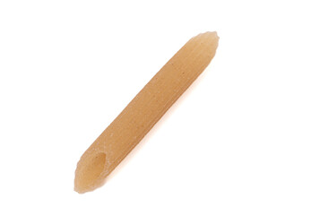 Classic Gluten Free Penne Pasta on a White Background