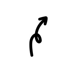 arrows curve doodle. arrows curve line.