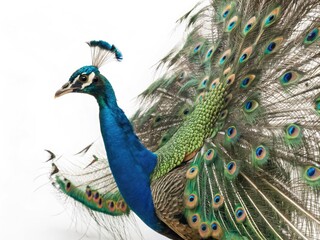 Fototapeta premium peacock with feathers