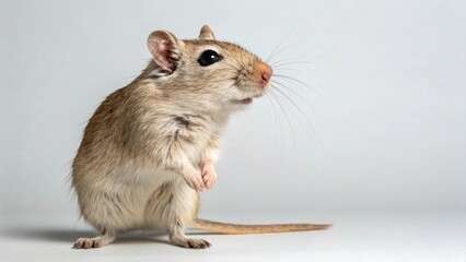 Gerbil on studio background 