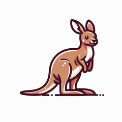kangaroo vector illustration