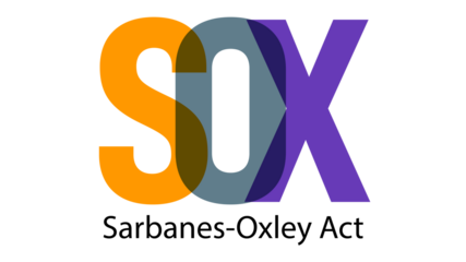 Sarbanes-Oxley Act and SOX compliance policy on table