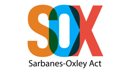Sarbanes-Oxley Act and SOX compliance policy on table