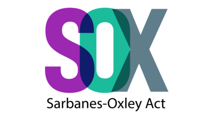 Sarbanes-Oxley Act and SOX compliance policy on table