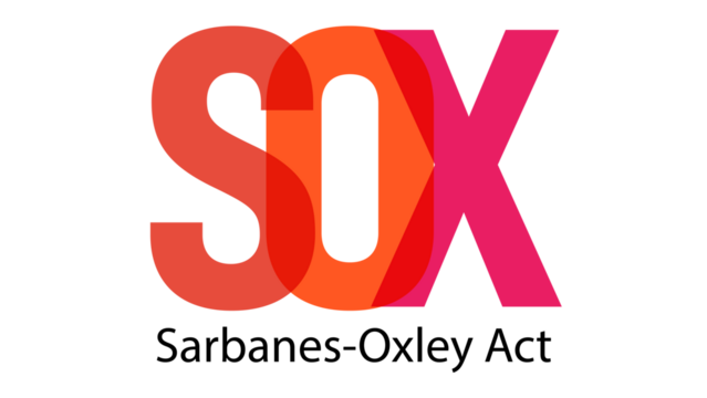 Sarbanes-Oxley Act and SOX compliance policy on table