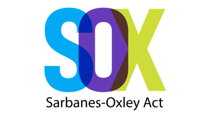 Sarbanes-Oxley Act and SOX compliance policy on table