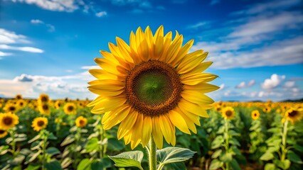 Obraz premium sunflower field in the summer