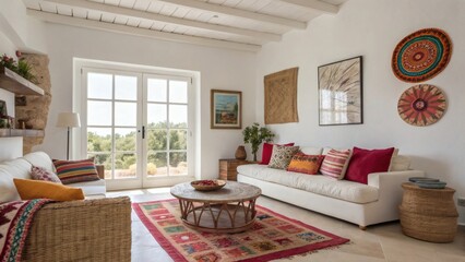 A contemporary living room interior features a luxury sofa, enhancing the home's design