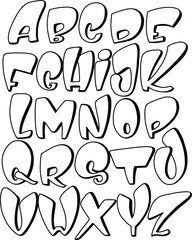 Colorful Graffiti Font with Spray Paint Effect