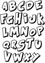 Urban Graffiti Typography Vector Illustration