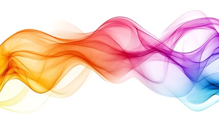 Colorful Smoke Wave Abstract Design.