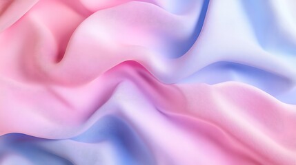 Fototapeta premium Smooth waves blue abstract tissue dreamy artistic texture high resolution picture