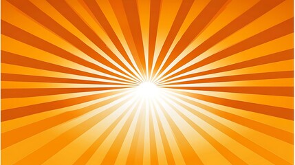 Orange Sunburst Background.