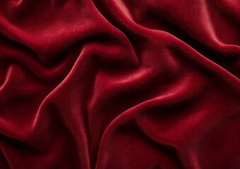 Reddish-brown velvet background, flat texture of the red fabric