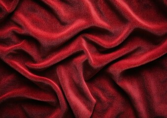 Reddish-brown velvet background, flat texture of the red fabric