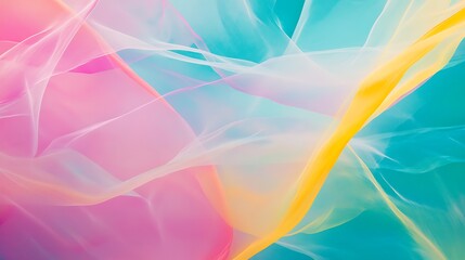 Pastel Fabric Swirls with Abstract Background.