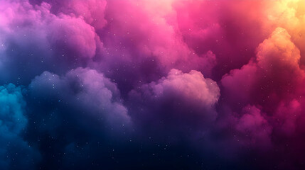 Colorful nebula cloudscape, cosmic background