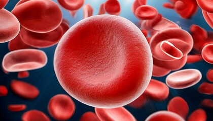 red blood cells in vein