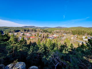 View to the Poles&iacute; village in Luisatian Mountains 
 