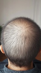 Childs Head with Thinning Hair, and CloseUp.