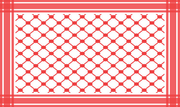 Background red motif saudi arabia headdress