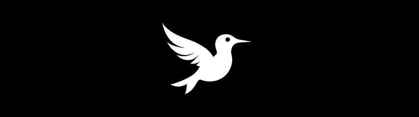 Obraz premium White Bird in Flight.