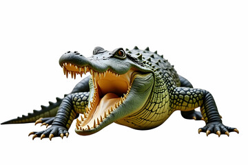 Fototapeta premium Crocodile isolated on white background
