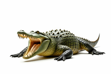 Fototapeta premium Crocodile isolated on white background