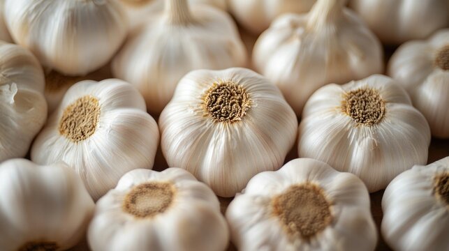 Close-up of a bunch of garlic
