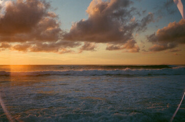 sunset on beach
