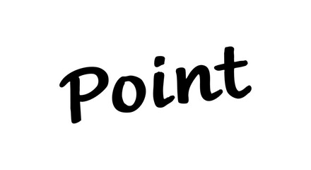 手書き文字「Point」ポイント ベクター