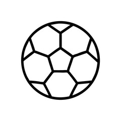 Obraz premium Classic Soccer Ball Icon in Minimalist Style 
