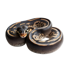 Obraz premium Ball Python Snake Black and Tan Scales Reptile Wildlife