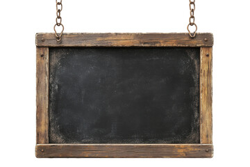 blank blackboard isolated on white background