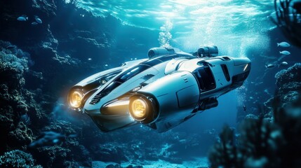 Browse through the most popular images of underwater technology., clean background, Photo stock style, clean background, no copyrighted logo, no letters