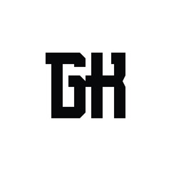 GK monogram logo design letter text name symbol monochrome logotype alphabet character simple logo