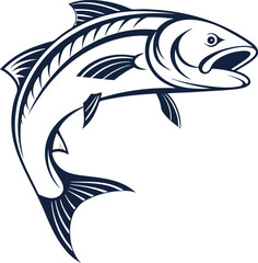 vector illustration of a fish