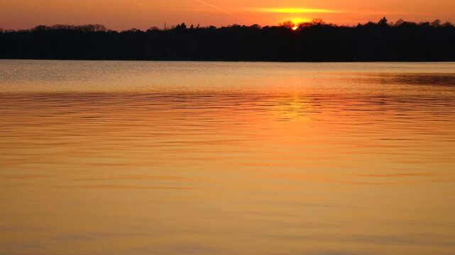 sunset at a lake
