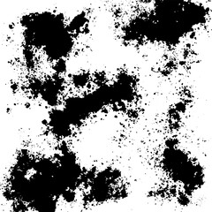 Grunge old detailed black texture. Vector background	
