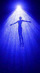 Naklejka premium Illuminated Ascent of Spirit.