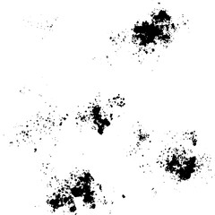 Grunge old detailed black texture. Vector background	
