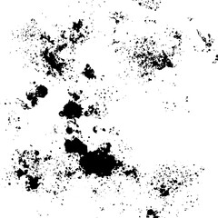 Grunge old detailed black texture. Vector background	
