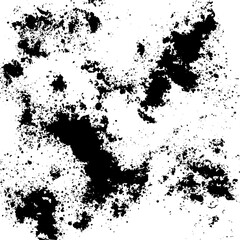 Grunge old detailed black texture. Vector background	
