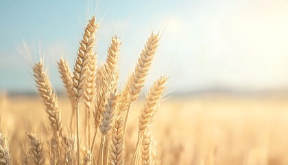 Fototapeta premium Golden Wheat Field Sunset. (6)
