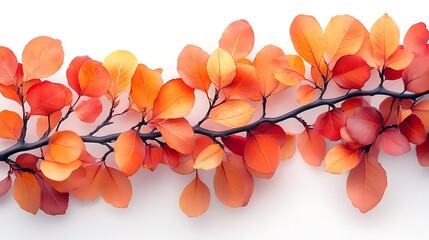Elegant close-up of autumn branch high resolution hd picture
